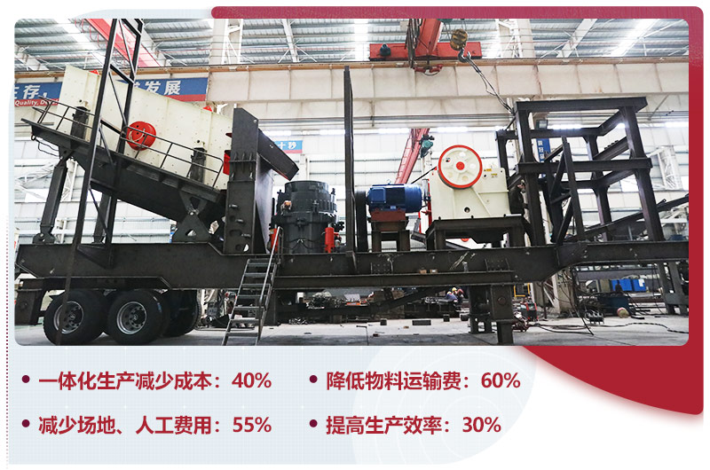 移動式石子破碎機(jī)一體化生產(chǎn)，智能更安全